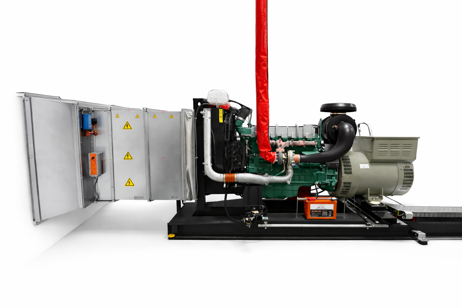 Belastungswiderstand als Kanalzwischenbau mit Generator