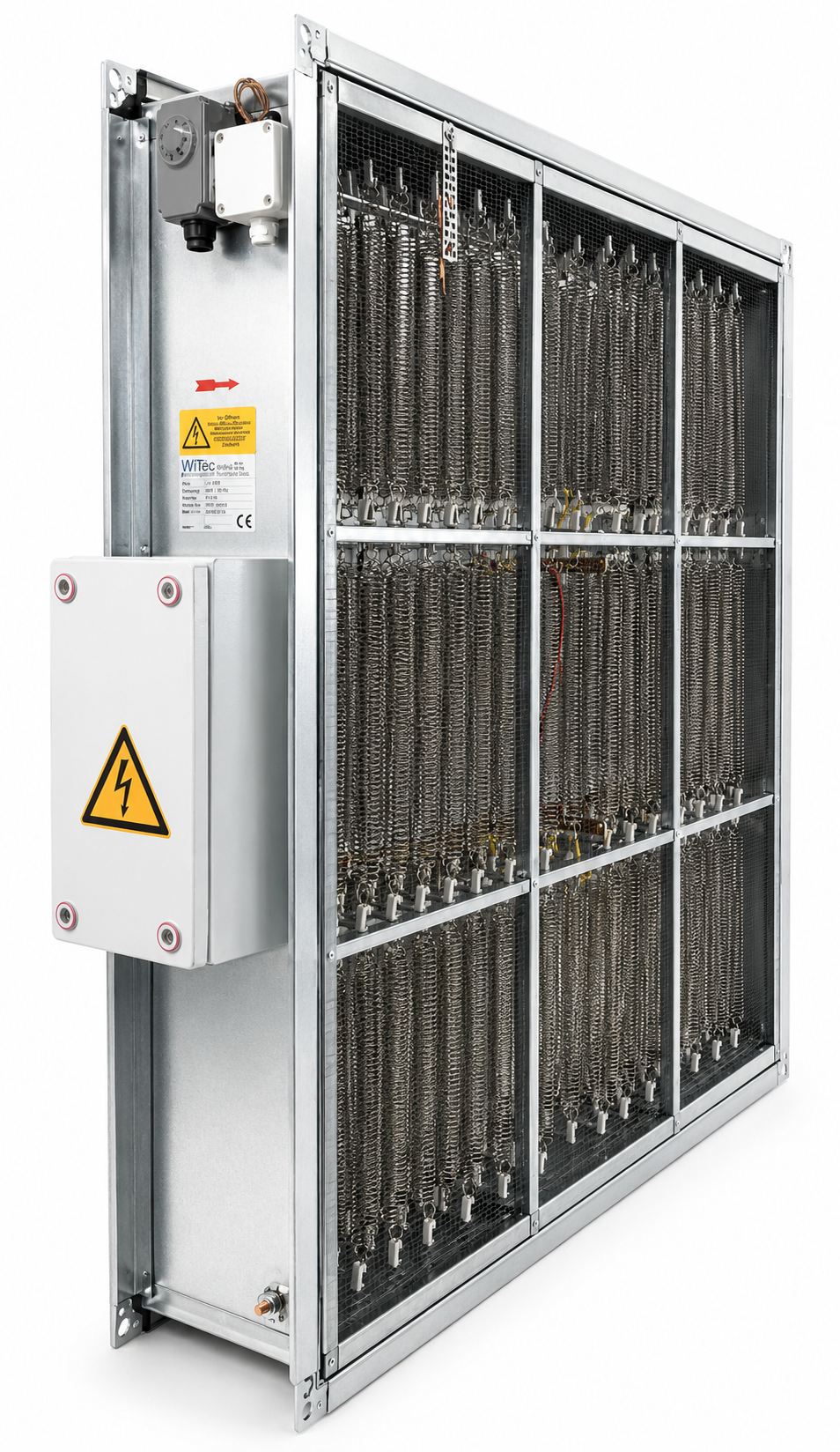 Elektrolufterwärmer als Kanalzwischenbau - Ansicht 1
